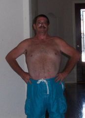 Yeah, I'm sucking my gut in but I couldn't even do that 145 pounds ago.