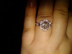 Chubby fingers and a beautiful ring :)
