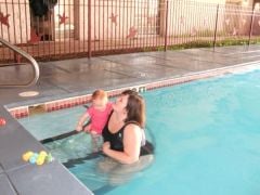 playing with my niece...fatty fat fat!!! Next time you see me in a bathing suit I will be HOT!