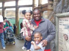 At the zoo a week before surgery