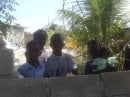 Kids in a tent city