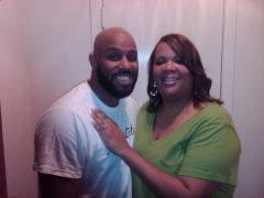 Me and my husband 3-6-10
***Slow weight loss but steady*** Down 2 sizes