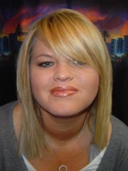 This picture was taken at my make-a-wish mom makeover. I thought I looked good...until I seen how fat my face looked in the pictures!
