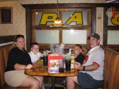 dinner with the family...surprised I can actually fit in the booth