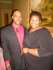 My husband and I at a wedding March 27, 2010, before lap band.