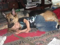 anne and liesel (dog)