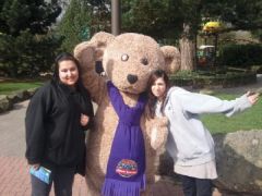 me on the left at the theme park