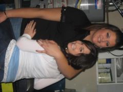 One of my best friends Linzey and I. See I really am tall!