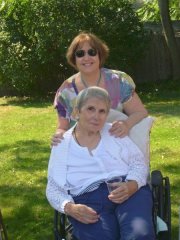 My Mother's sister Marie and I taken in Sept. 2008