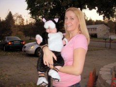 Christina and Mommy first Halloween Oct. 31, 2008