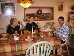 a family friend and my daughter and Christina and her dad.