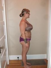 9 months post  - 192 lbs size 14
