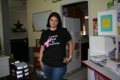 I'm wearing pink for my friend Stephanie...a beautiful, young mother of 3 precious kiddos.  She's fighting like a girl, and she's gonna WIN this battle!!
