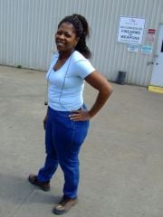 Pamla at job 1!