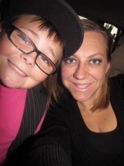 On our way to Justin Bieber concert....LOL