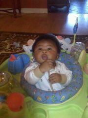 My sweet grandbaby JaShon 4 months