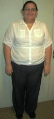 3 Months Post Op! 
86 pounds gone as of 11-12-2010.
Bought a pair of jeans this weekend in a Size 18 and they buttoned up without a battle!