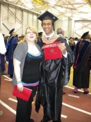 My boyfriend and I at his Graduation