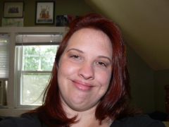 Me, being cheesy for the camera with my new hair color.