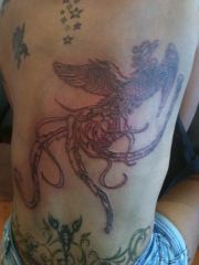 latest tattoo - back - 1st session