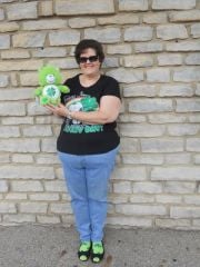 Kathy 4th Bandiversary with Good Luck Bear 2012 0317