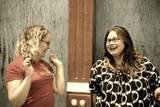 My bff and myself.  We were having a great time.