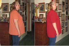 1 Month comparison   6 lbs down