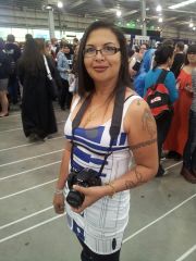 At the SupaNova Convention, in my R2D2 dress - 13 April 2013