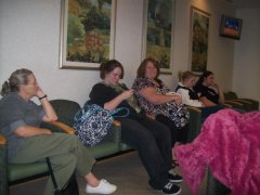 ME AND MY FAMILY WAITING IN THE ADMITTING OFFICE