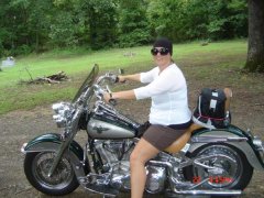 First time to drive a Harley!