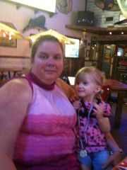With youngest granddaughter