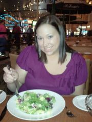 Enjoying a salad in Vegas Nov. 2011