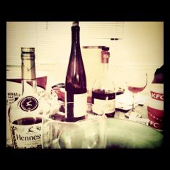 kfc, wine, and me