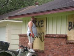 Boarding up the windows
