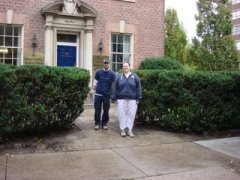 me and carl at the clinic the day after