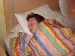 me sleeping after surgery