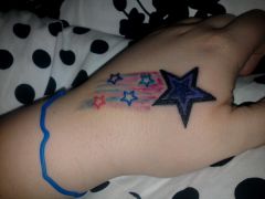 Shooting star tattoo