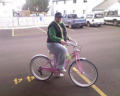 Pre surgery 260. Update....moved to Arizona from Oregon and my bike was stolen five days later!!! DAMN THIEVES!!!!!! :( I miss you pinky!!