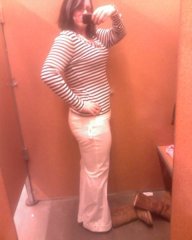 Me.....in white pants, holy crap I can't believe I look good in white pants!!  I love my band!!