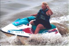 Carol on Jet Ski