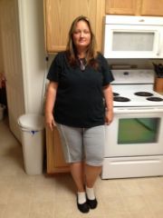 A big black shirt is a big girls best friend.