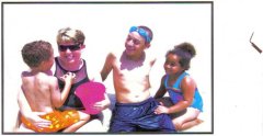 Pensacola Beach 2006 about 220 pounds... but of course I hid behind my kids :)