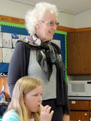 Grace and Grammy at Grandparent's day