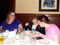 Birthday Girl Aunt Etta with Grace and Morgan