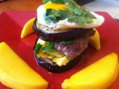 Instead of Bread I use eggplant slices