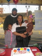 At my son's 3rd birthday weigh started to show more in my face Jan 2008