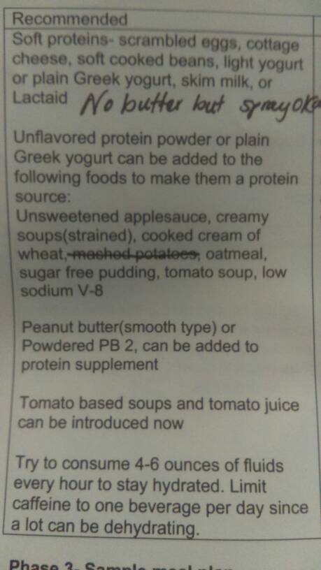 April 5 Operation - Trying to transition to soft food