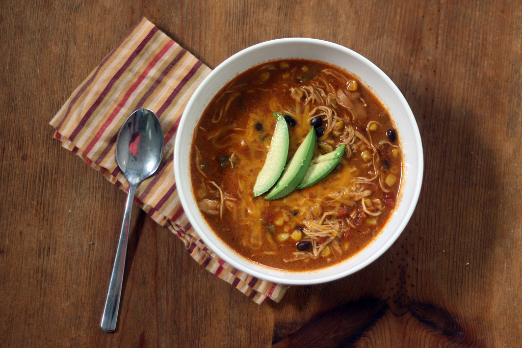 Chicken Enchilada Slow Cooker Soup