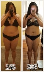 pre-op vs 50 pounds down