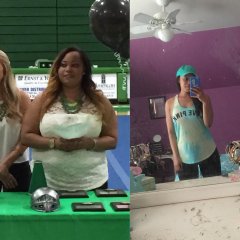 Before and after ! One year apart! 